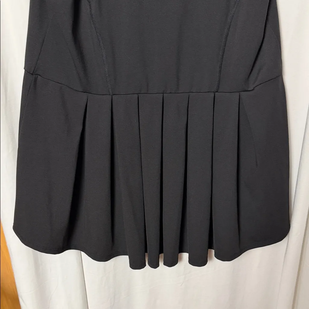 LIVI Active Black Peplum Moisture Wicking Top with Pleated Back Size 14/16 - Image 7