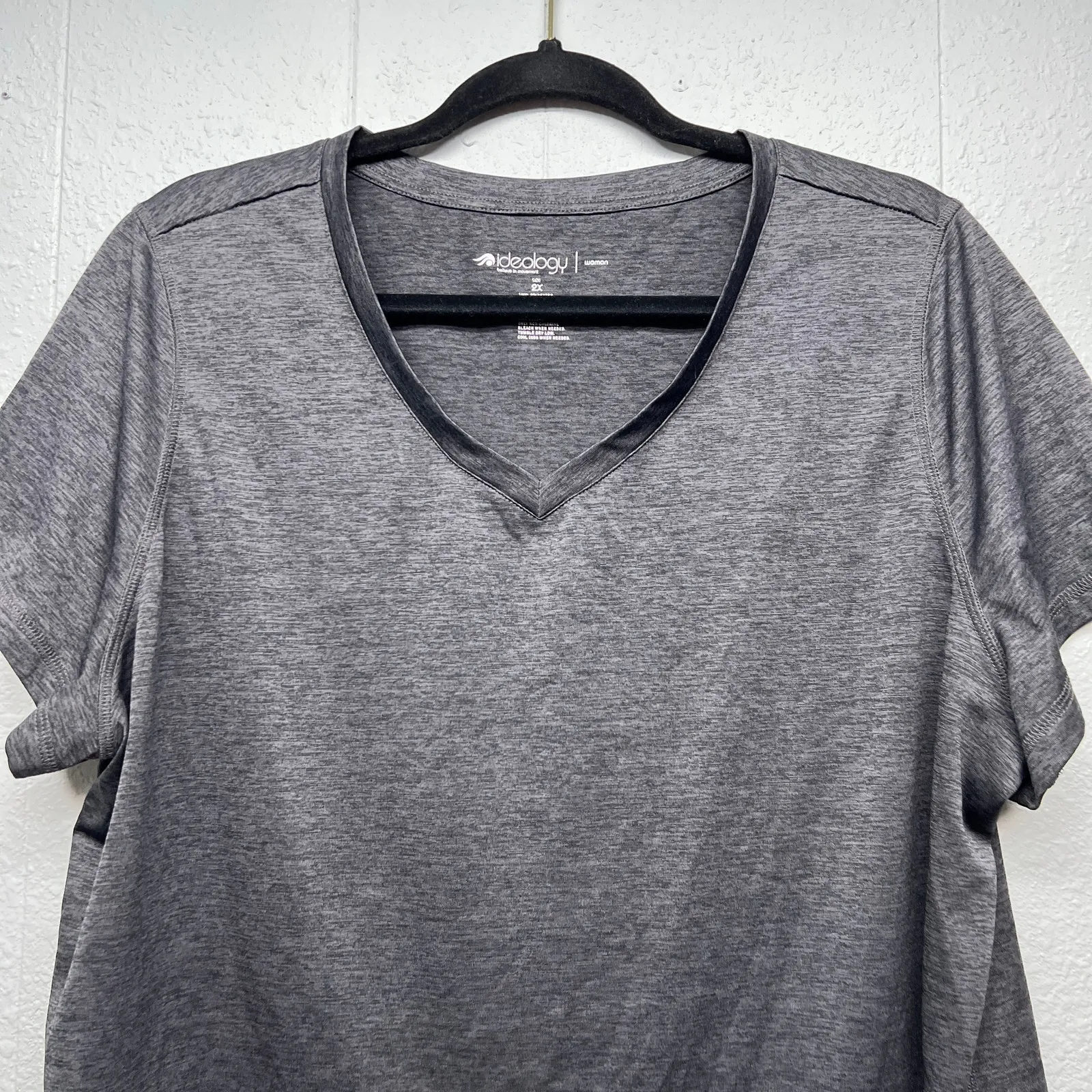 Ideology Womens T-Shirt 2X Breathable Lightweight Workout Walking Fitness Casual - Image 2