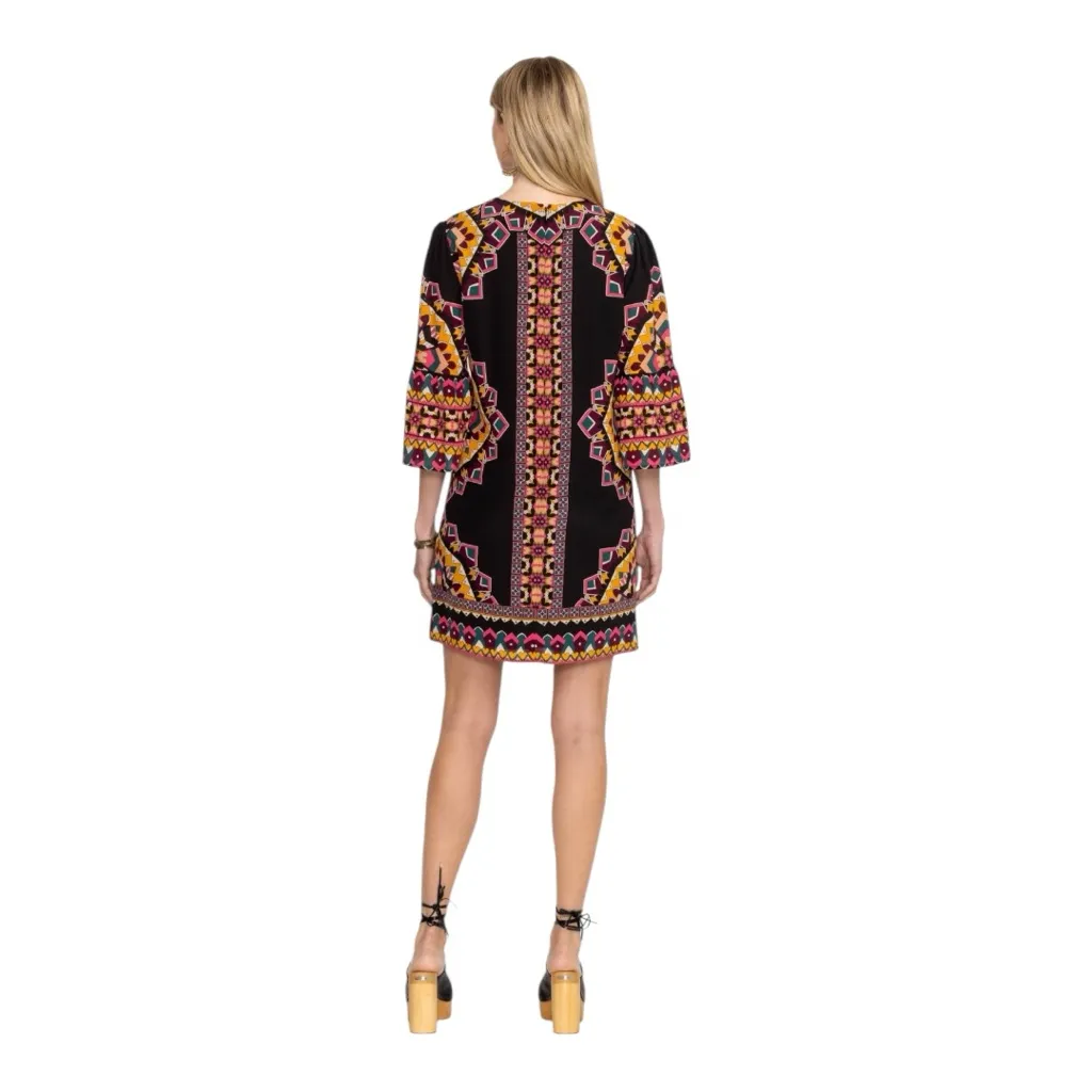 JOHNNY WAS Lunna Shift Mini Dress SilK Blend Kalessa Size M NEW Bohemian - Image 6