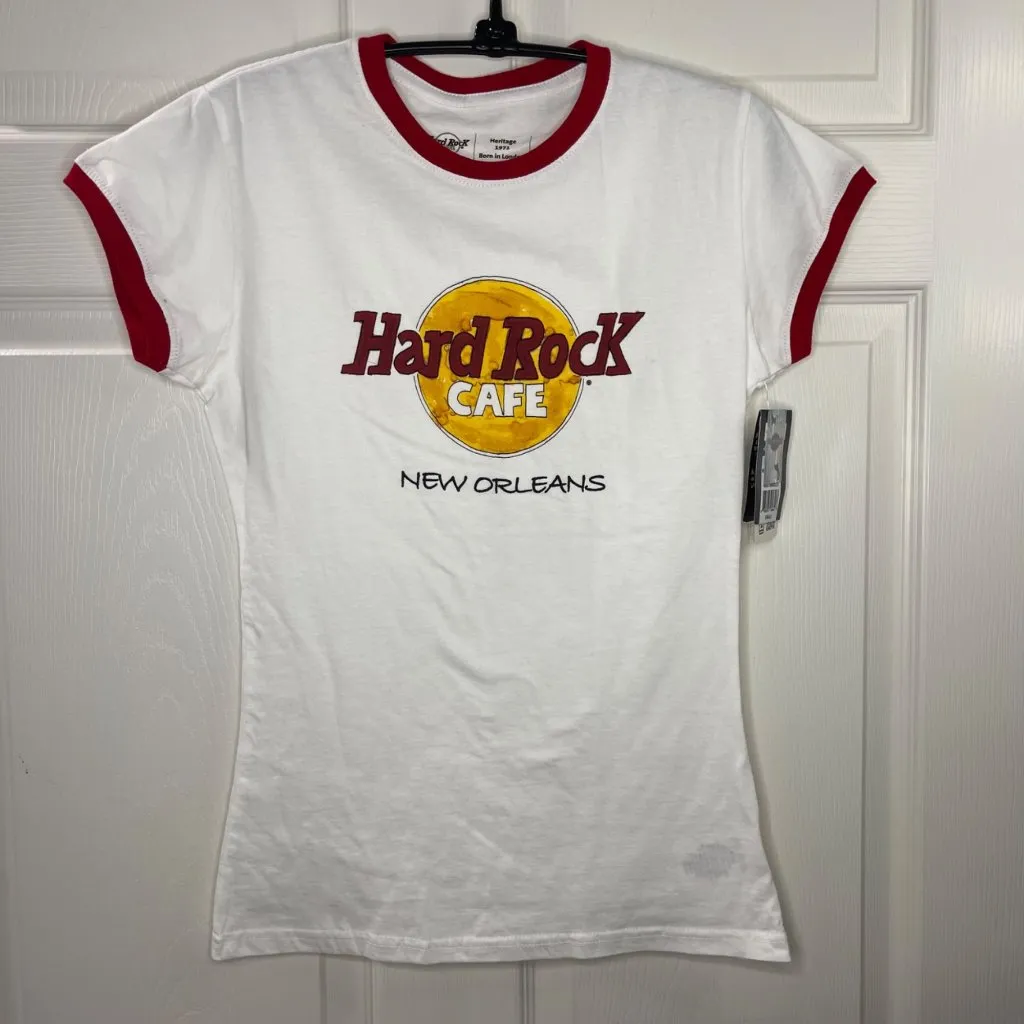Hard Rock Cafe New Orleans Short Sleeve Knit Tee Women's Size Small Cotton NEW - Image 2