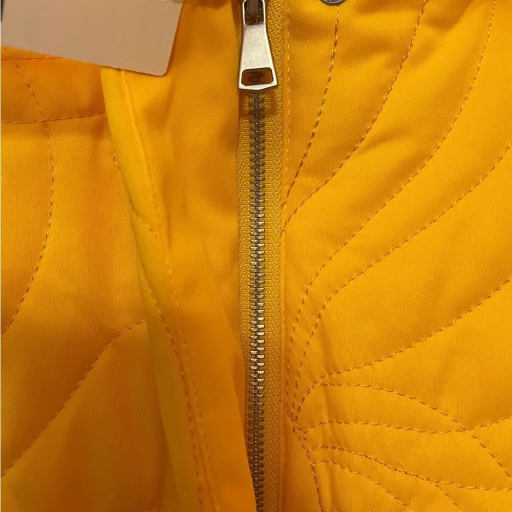 Bright Yellow Fun “Bubble Puffer” Quilted Jacket NWT-SMALL - Image 6