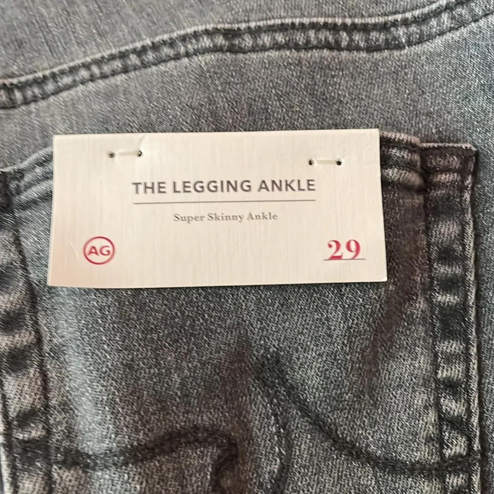 NWT AG Jeans, Skinny Gray Ombré Plaid Ankle, Size 29‎ - Image 5