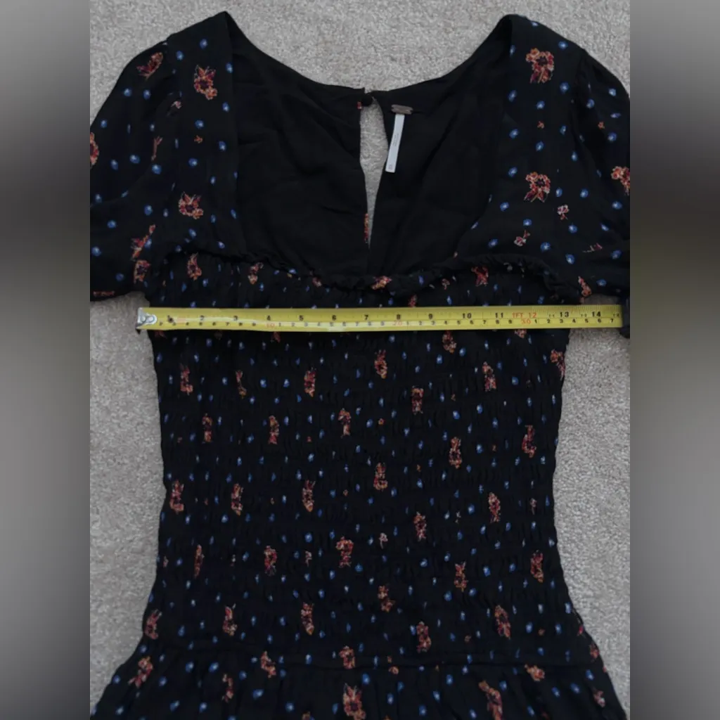 Free People Two Faces Floral Ruffle‎ Tiered Minidress - Image 7