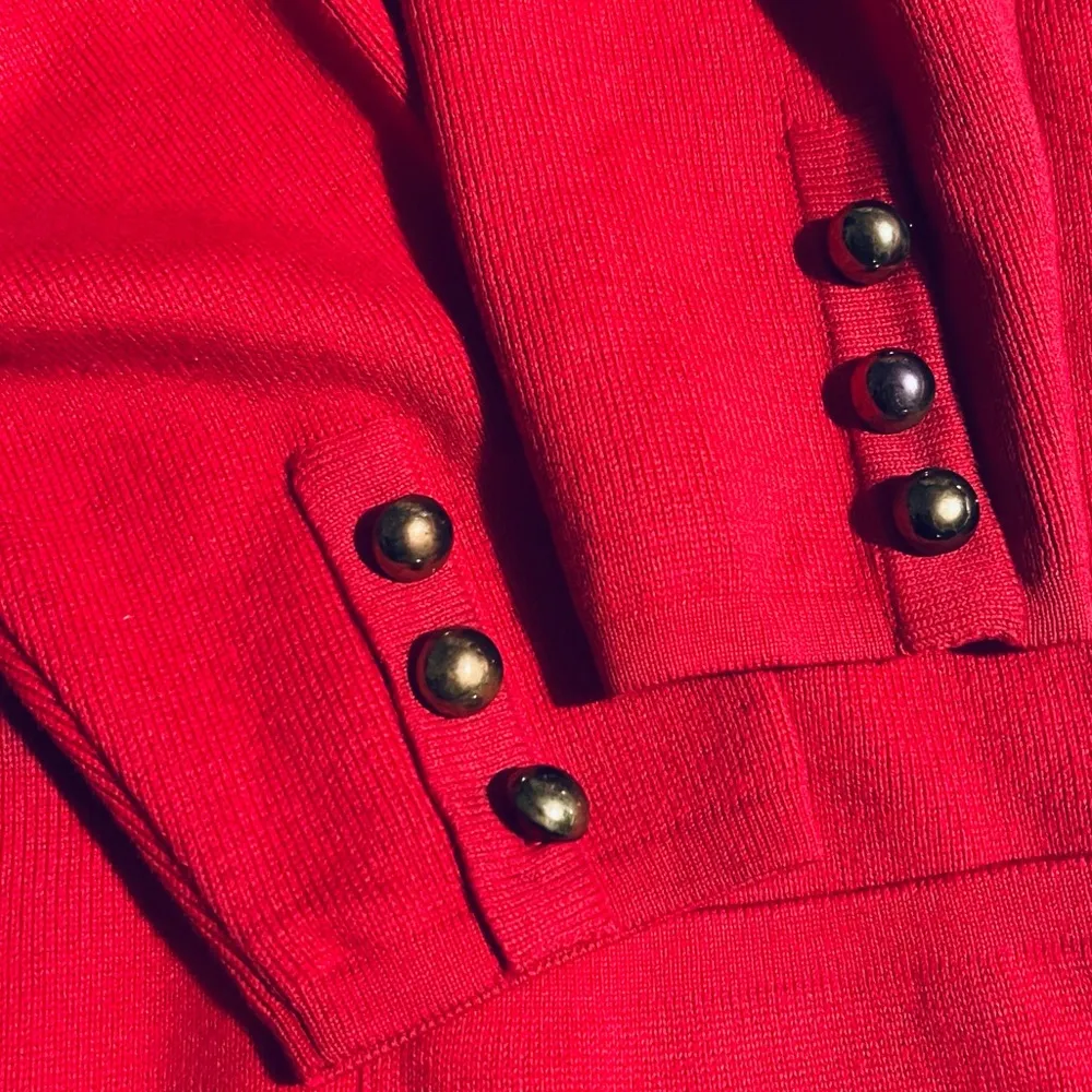 Vintage Liz Claiborne Hilary University Cardigan Lipstick Red - Image 6
