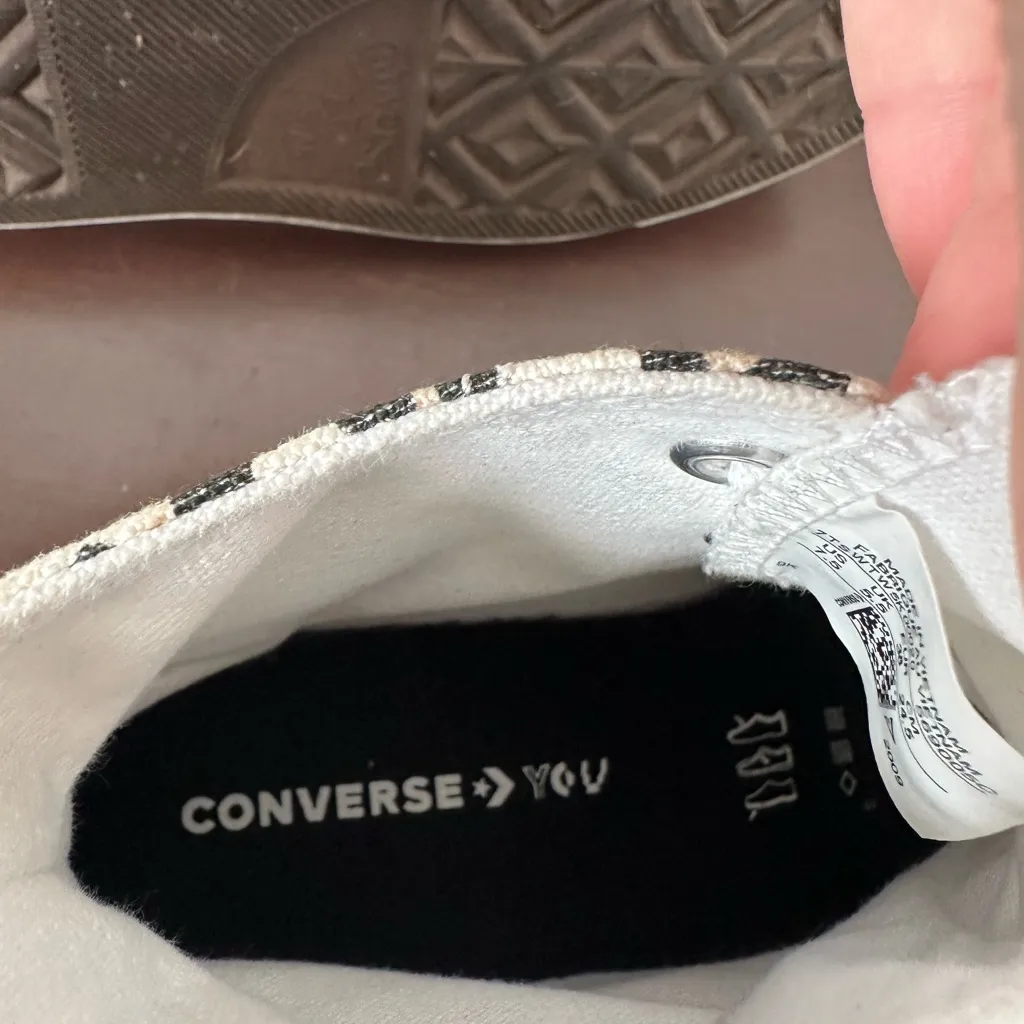 Converse Chuck Taylor All Star Platform High Top Leopard Size 7.5 Tan - Image 9