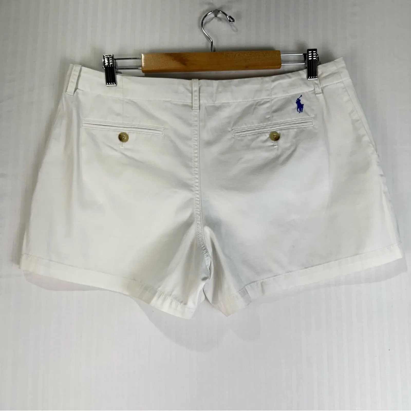 Polo Ralph Lauren Classic White Shorts Women's Size 10 Preppy Coastal Nautical - Image 5