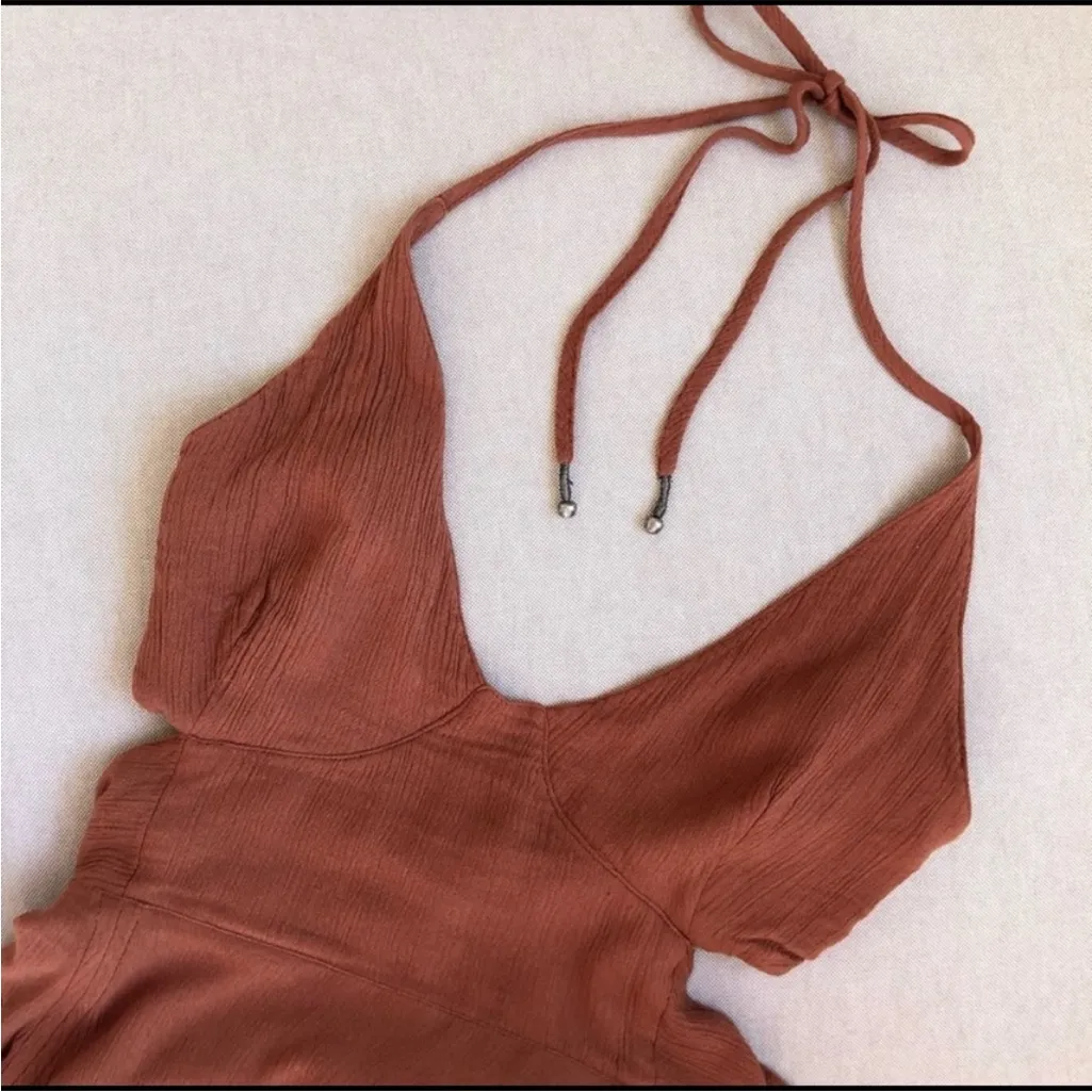 Free People Lille layered maxi dress bronze XS NEW - Image 6