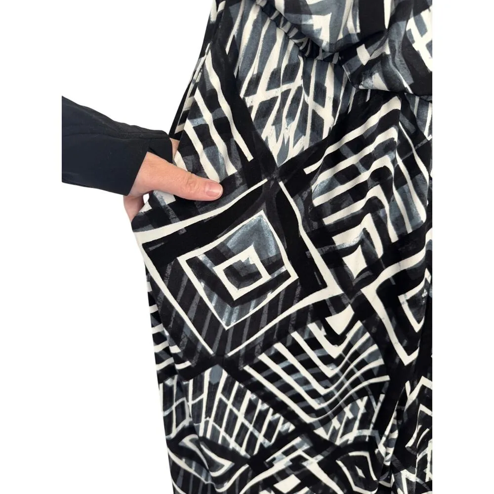 Marc New York Andrew Marc Jumpsuit Size Large Black White and Gray - Image 12