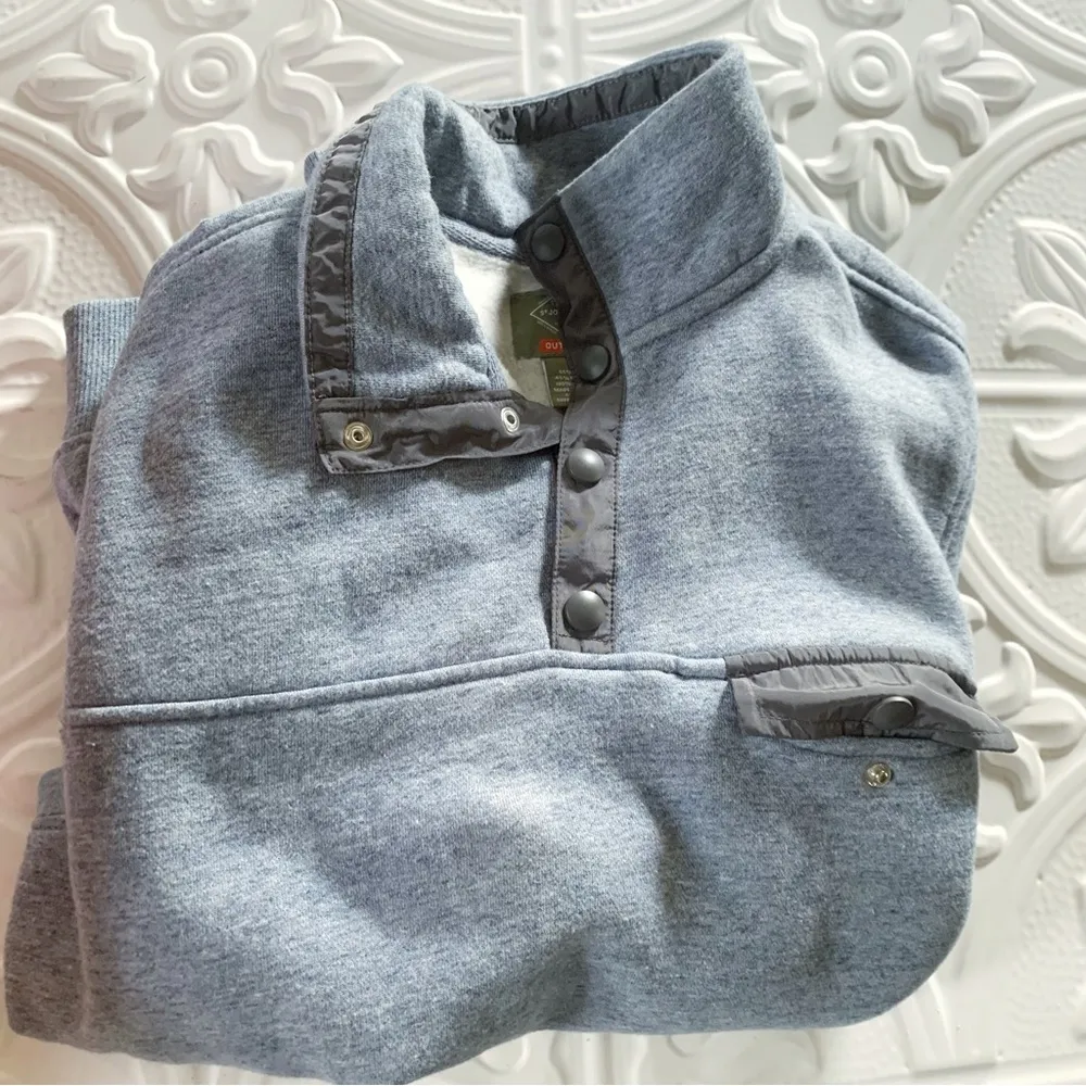 ST JOHNS BAY Mock Neck Pullover Button Up S - Image 3