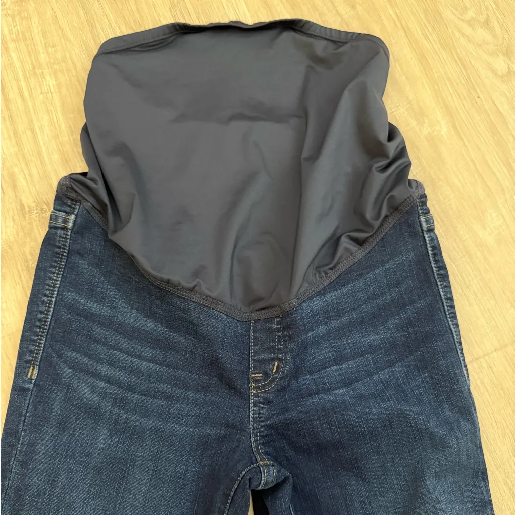 Madewell Maternity Over-the-Belly Skinny Jeans in Hayes Wash | 26 - Image 4