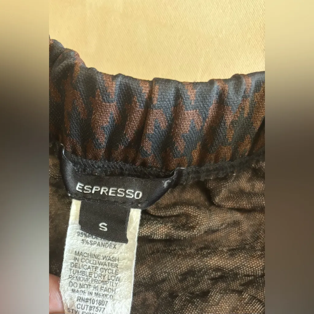 Espresso Black and Brown Houndstooth A - Image 3