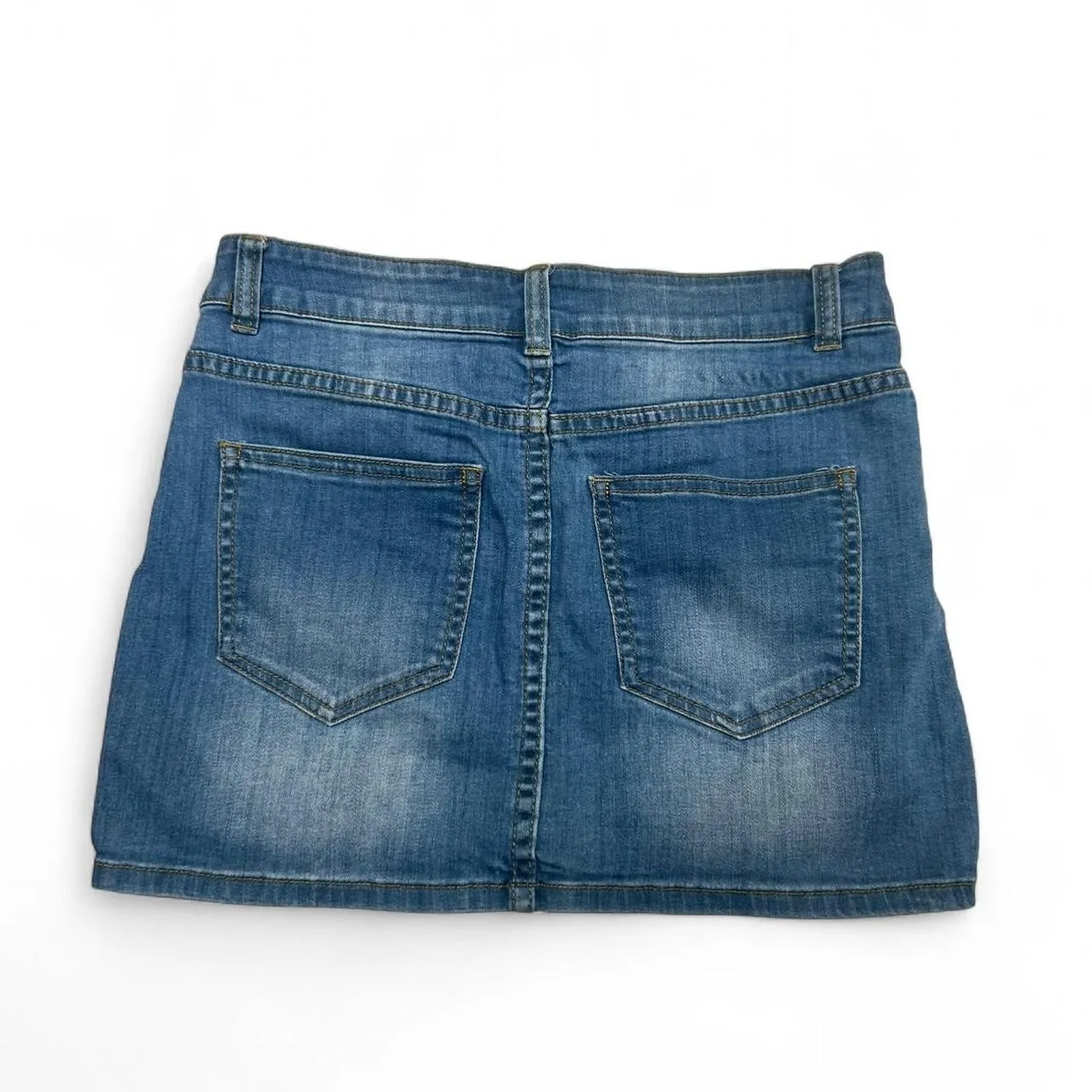 Noisy May Distressed Denim Mini Skirt - Image 4