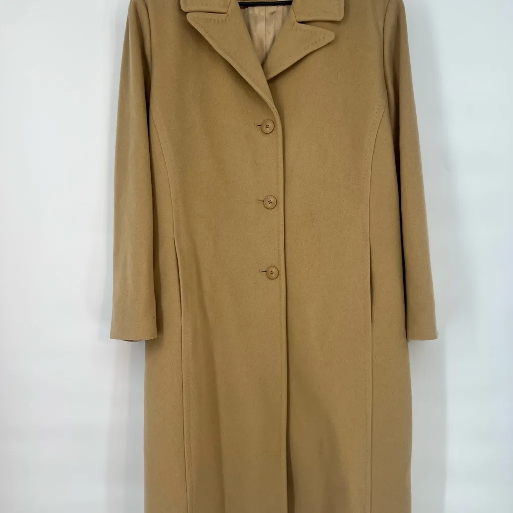 L.L. COLLEZIONI ITALIA Elegant Tan Women's Coat vintage Read notes Size 18W - Image 5