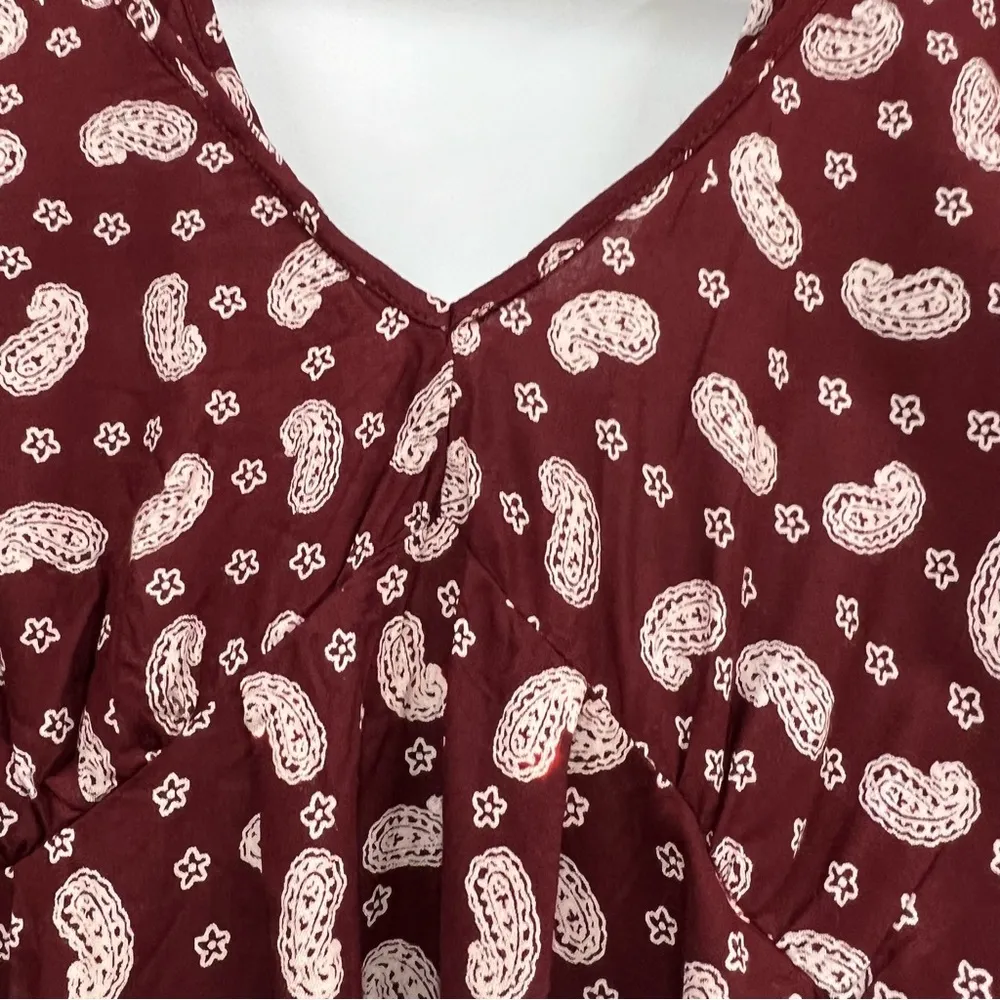 Angie boho paisley handkerchief style small dress - Image 4