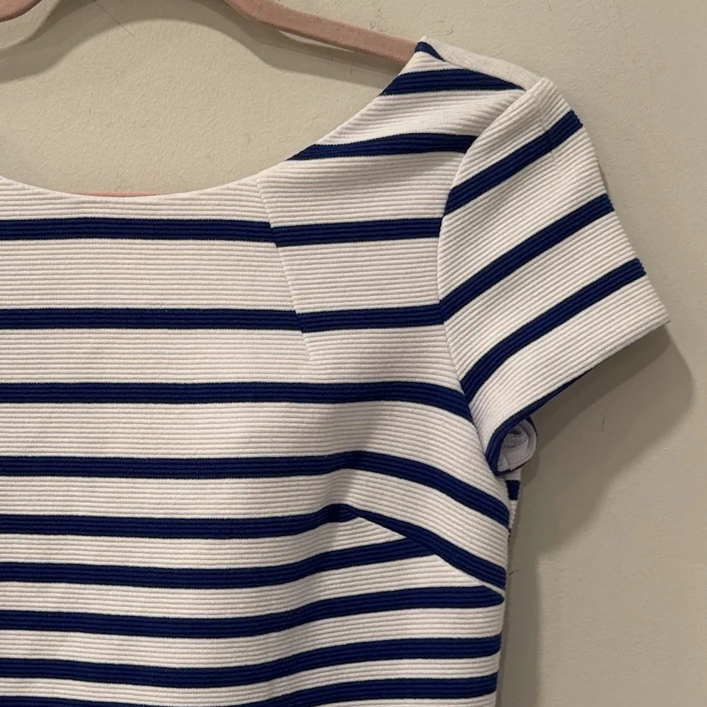 Lily Pulitzer Layton Shift Dress Blue White Stripes stretch size XS - Image 8