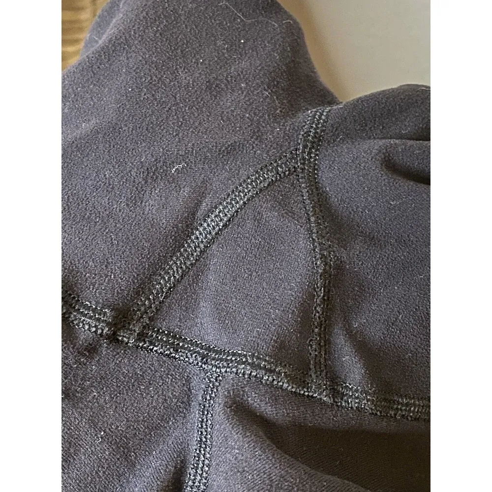 Lululemon‎ Roll Out Crop Black / Fresh Teal Sz 4 - Image 5