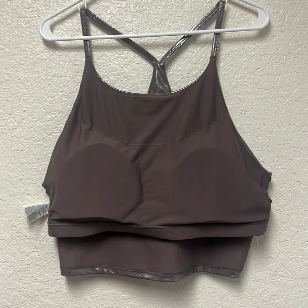 NWT  Active Powersoft Silver Shine Bra Top Size XXL - Image 13