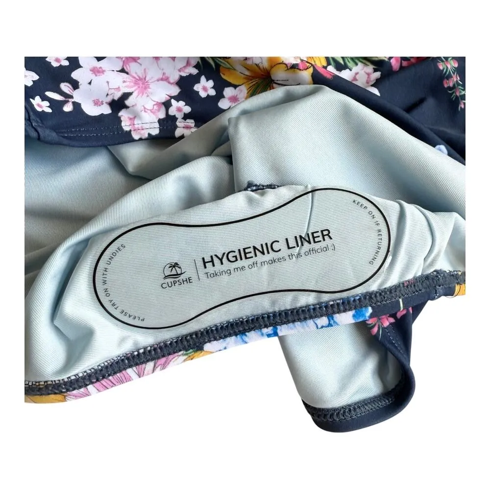 NEW Cupshe SWIMSUIT Women's LG Tropical Floral Cutout One-Piece Bathing Suit NWT - Image 13