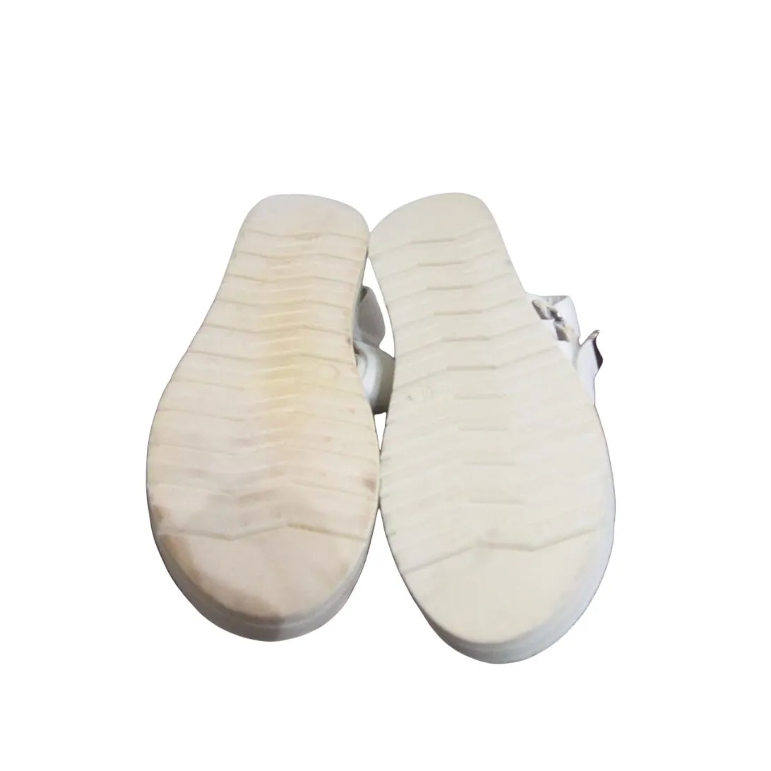 Steve Madden White Calexico Platform Sandals Sz 8.5 - Image 7