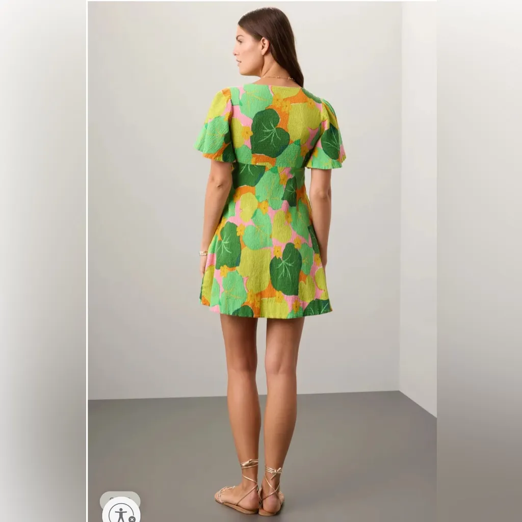NWT Kate Spade Cucumber Floral Swing Dress Sz 6‎ $328 - Image 4