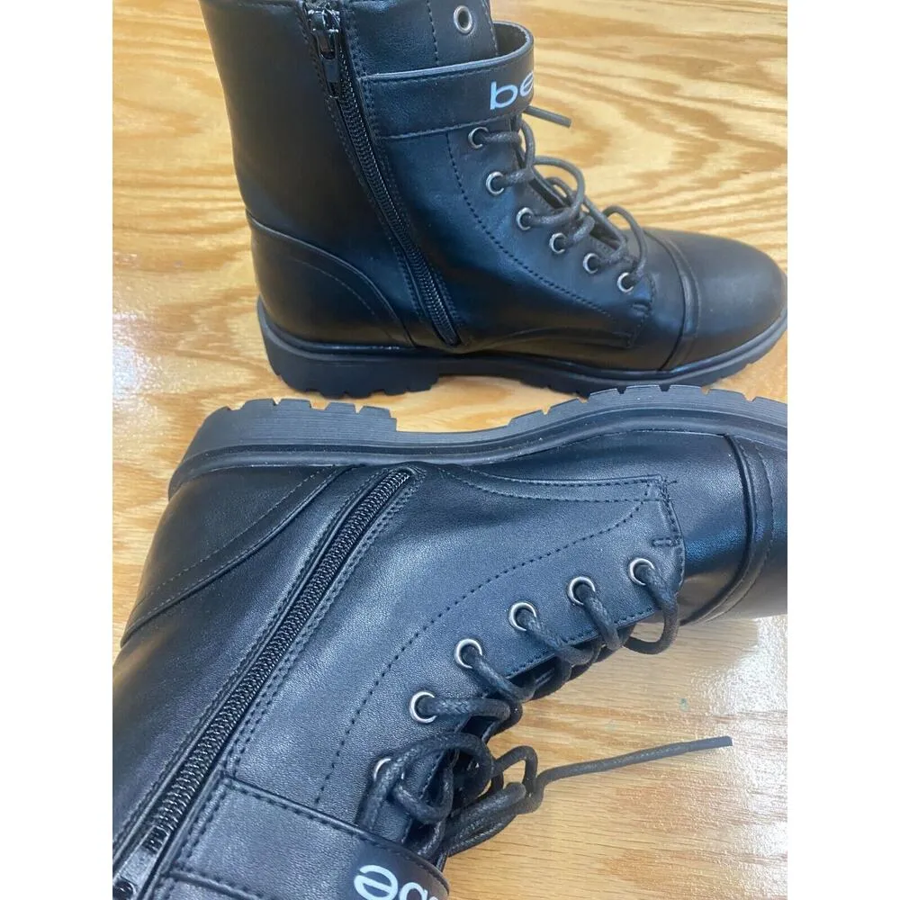 Bebe Dayani J Z19466-01 Women’s Black Lace Up Ankle Combat Boots Size 8.5 S14 - Image 6