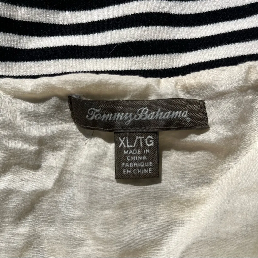 Tommy Bahama Women’s Marceau Linen Tropical Toile Strapless Dress Size XL - Image 4