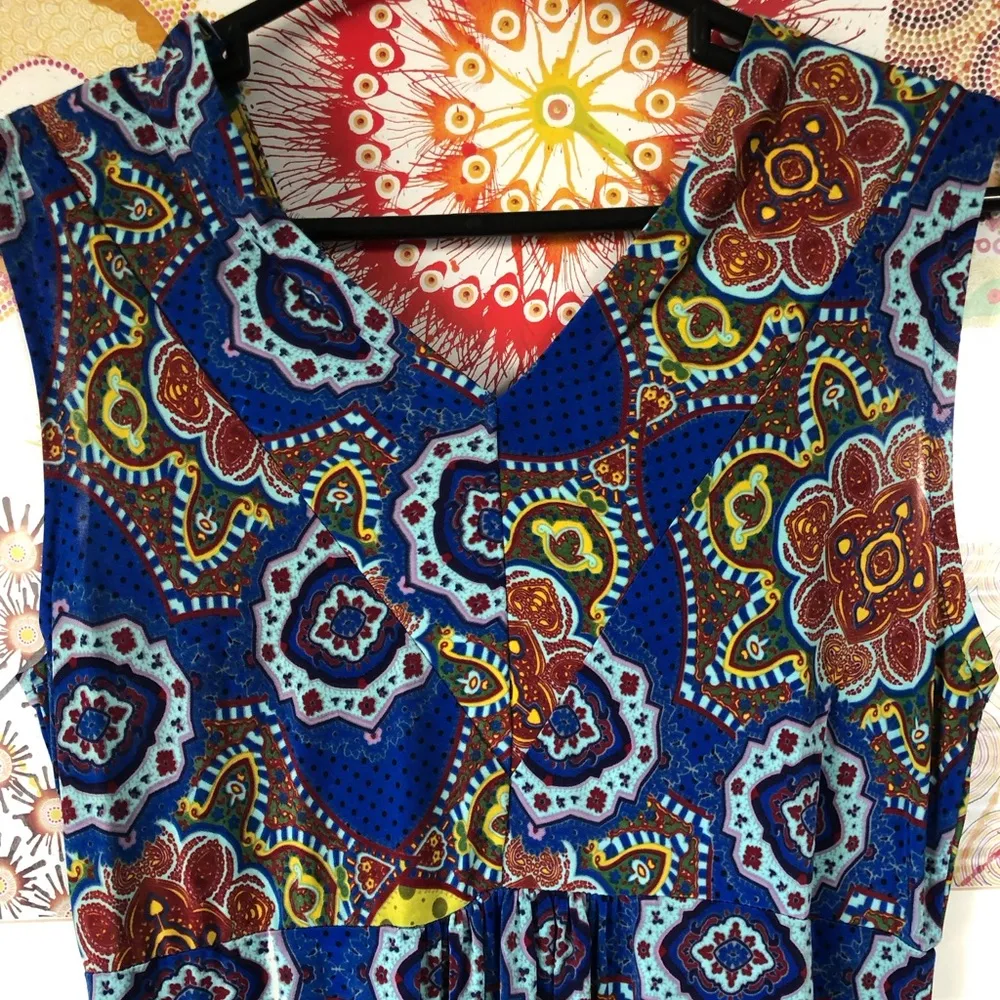 Mlle Gabrielle Abstract Print Dress S - Image 8