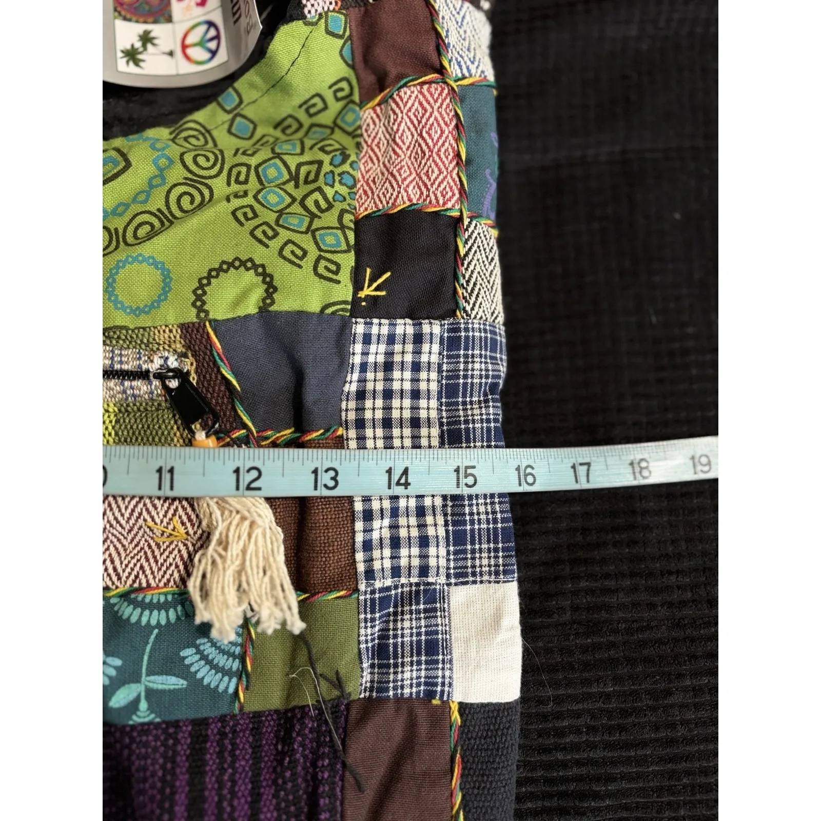 India Trading Co Patchwork Hippie Boho Bag Mix Patterns Boho Crossbody - Image 11