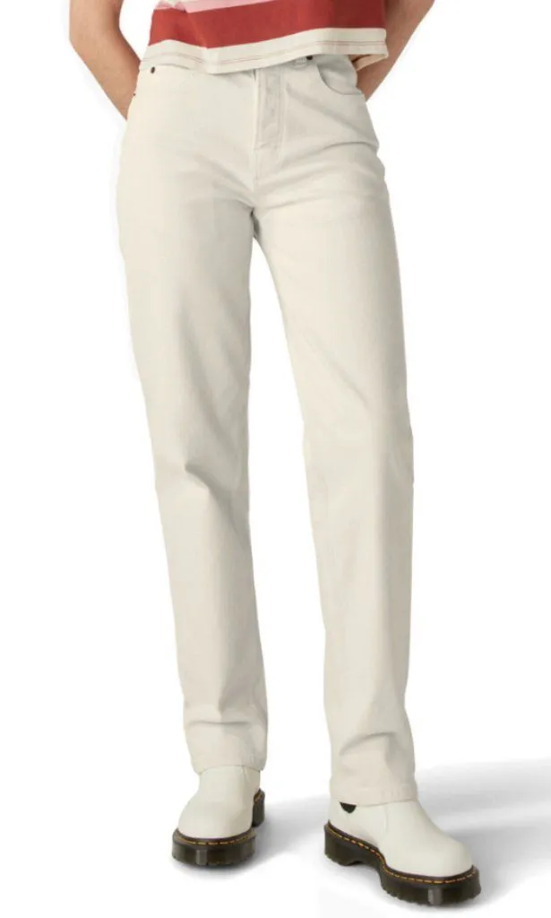 NWT DICKIES Women's Thomasville Relaxed Fit Jeans Natural SZ-8 - Image 1