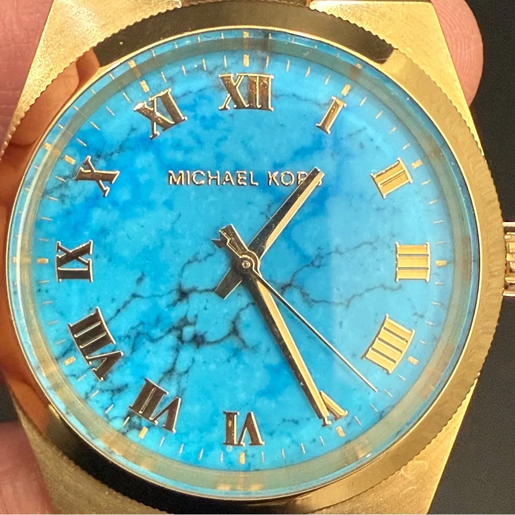 MICHAEL KORS MK5894 Channing Turquoise Dial Gold-tone Stainless Steel 38mm Watch - Image 6
