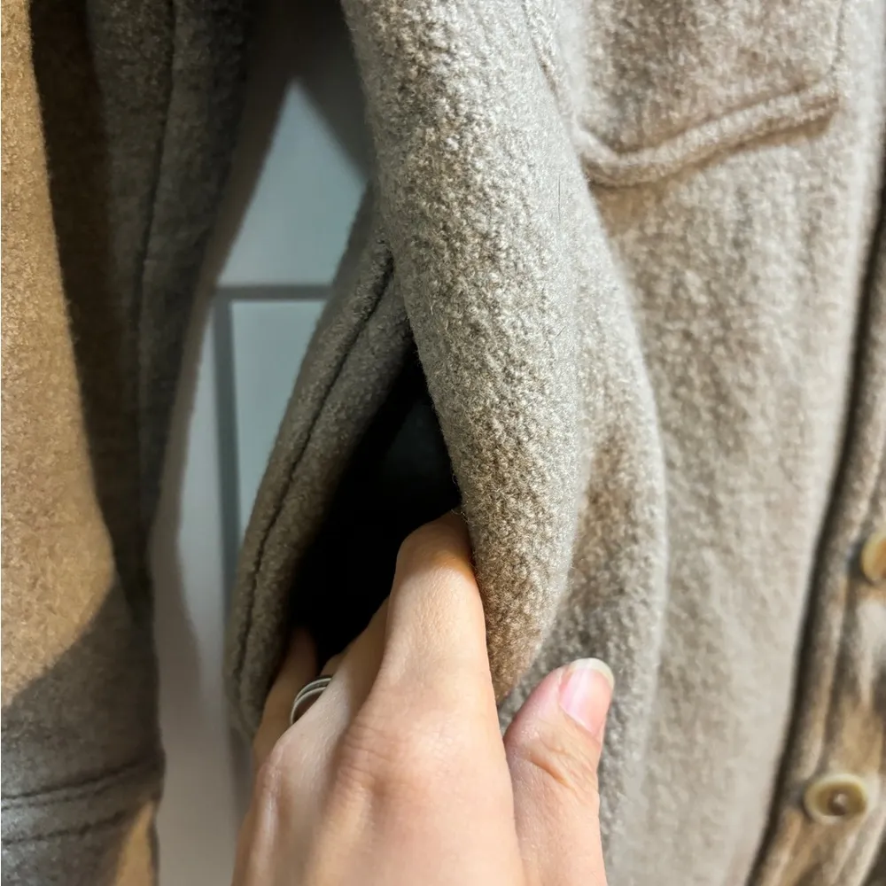 Wilfred Free The Ganna Shirt Jacket - Beige with Olive tones, Sz S - Image 2