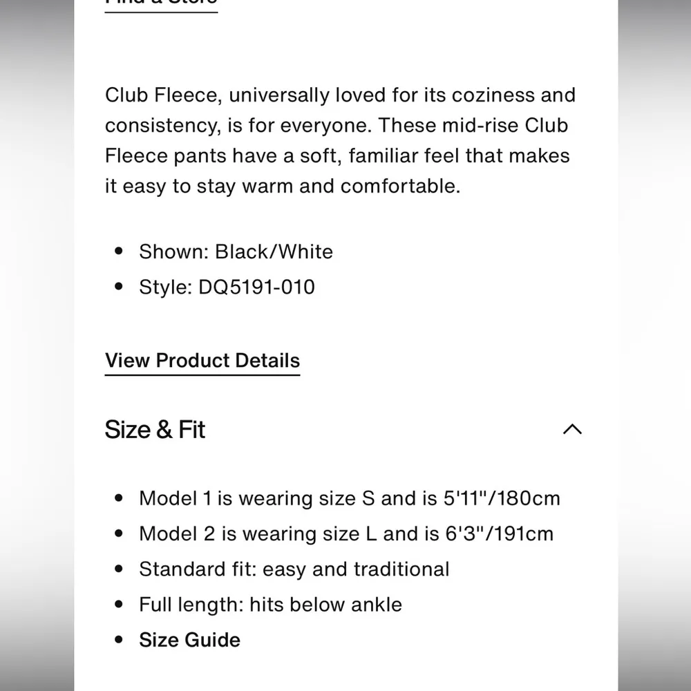 Nike Women’s Black Sportswear Club Fleece Size Medium - Image 7