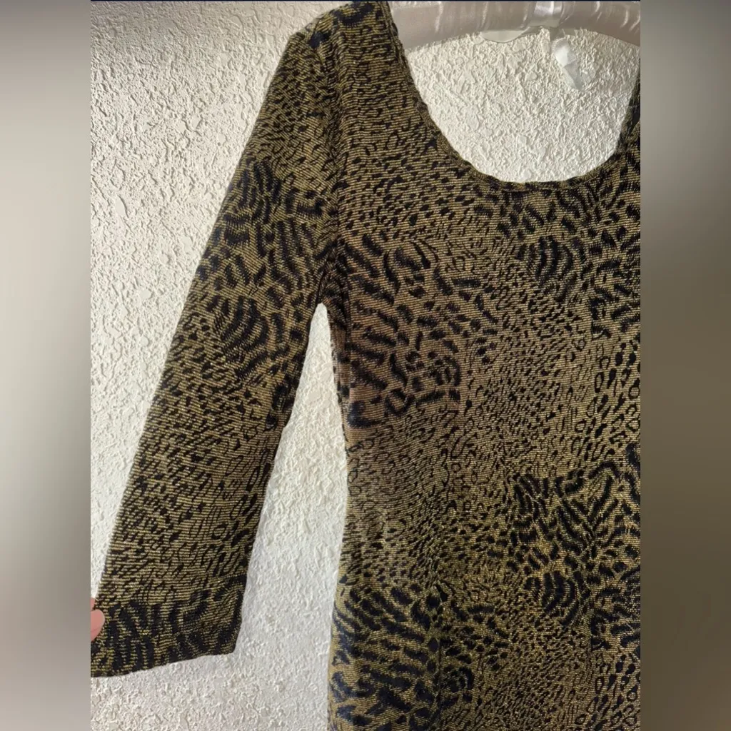 Foreign Exchange Animal Print Long Sleeve Dress - Image 3