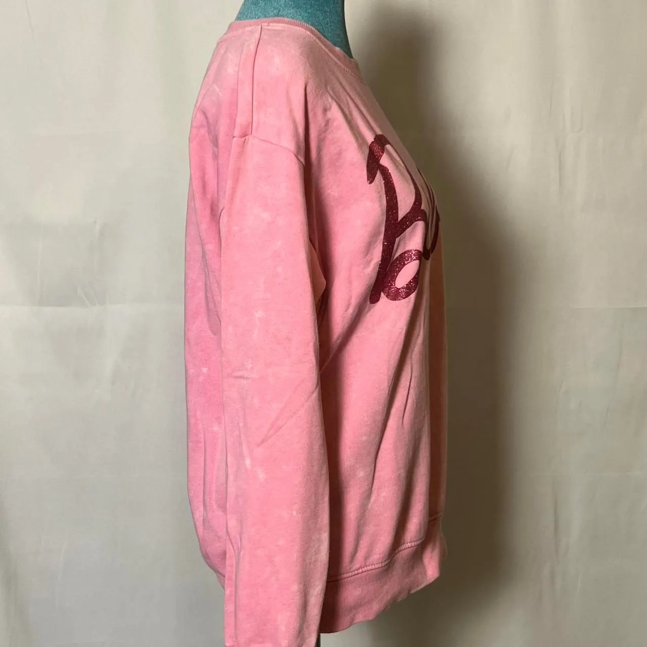 Women's Pink Barbie Sweatshirt size small barbiecore - Image 4