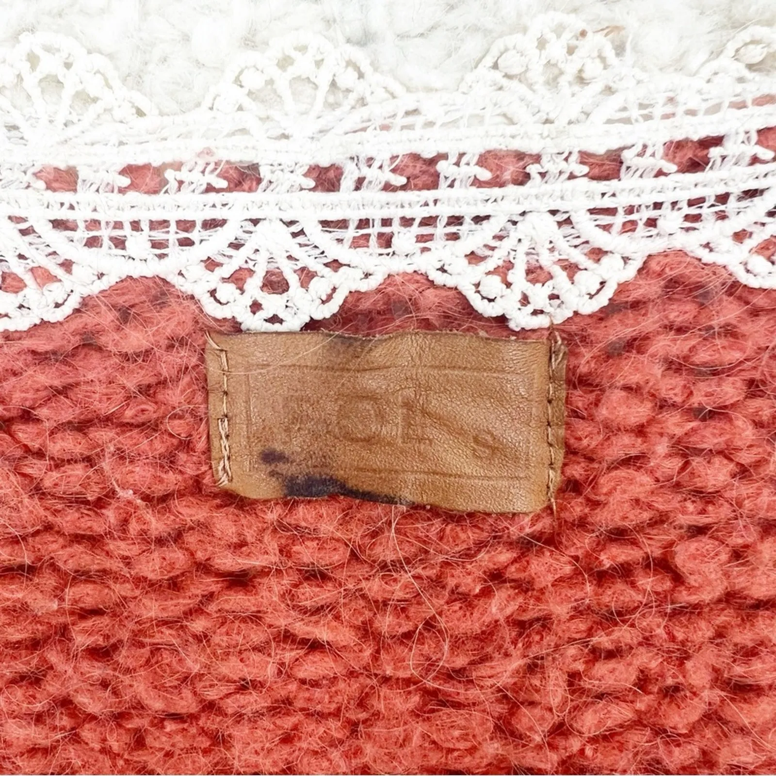 POL Longline Chunky Knit Cardigan S‎ Orange - Image 6