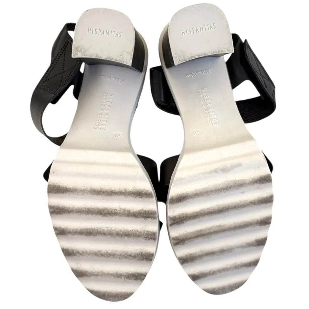 EUC HISPANITAS Leather Gigi Block Heel
Sandals Black Size 9 - Image 8