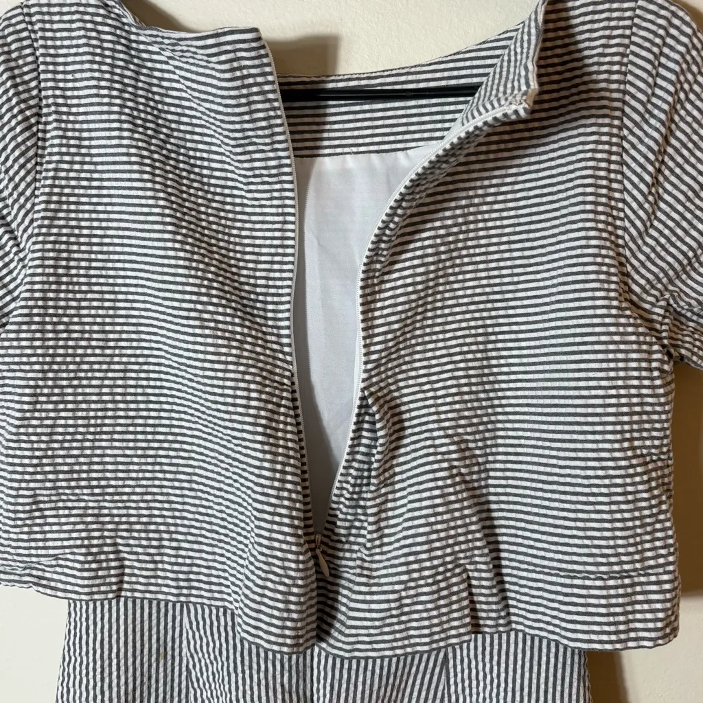 Banana Republic Striped Sheath Dress Size 4 – Cotton Stretch - Image 9