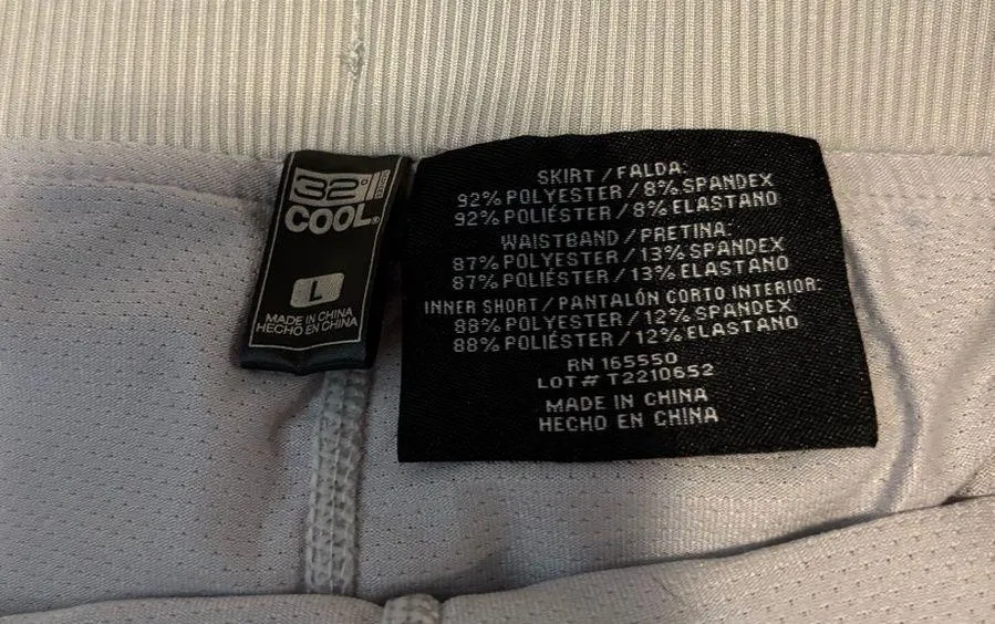 32 Degrees Cool Women's L Athletic Skort Gray - Image 3