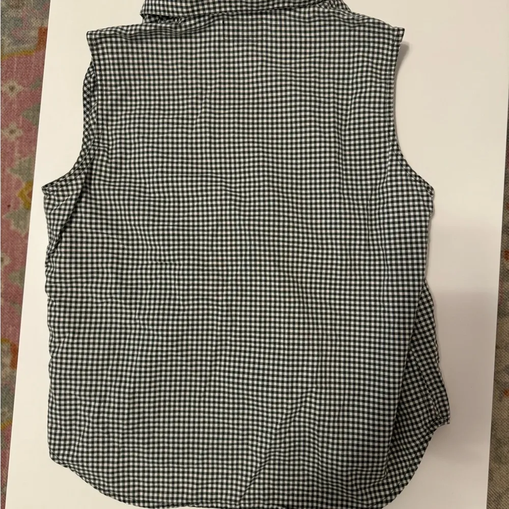 vintage polo jeans ralph lauren button up tank shirt 100% cotton size L Size L - Image 4