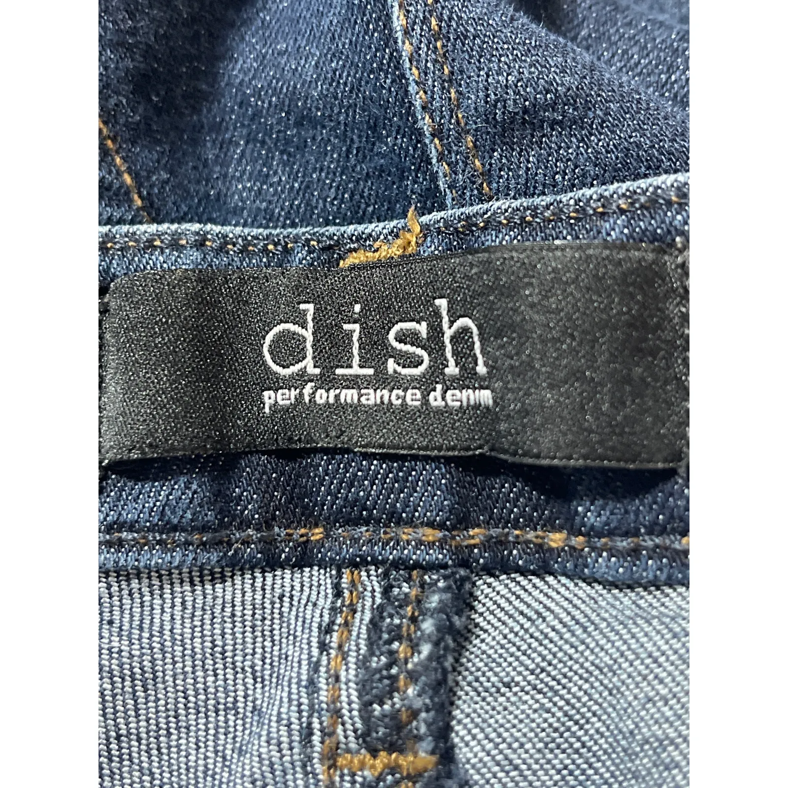 Dish Performance Women's Blue Mid Rise Dark Wash Skinny Denim Jeans Size 26x28 - Image 5
