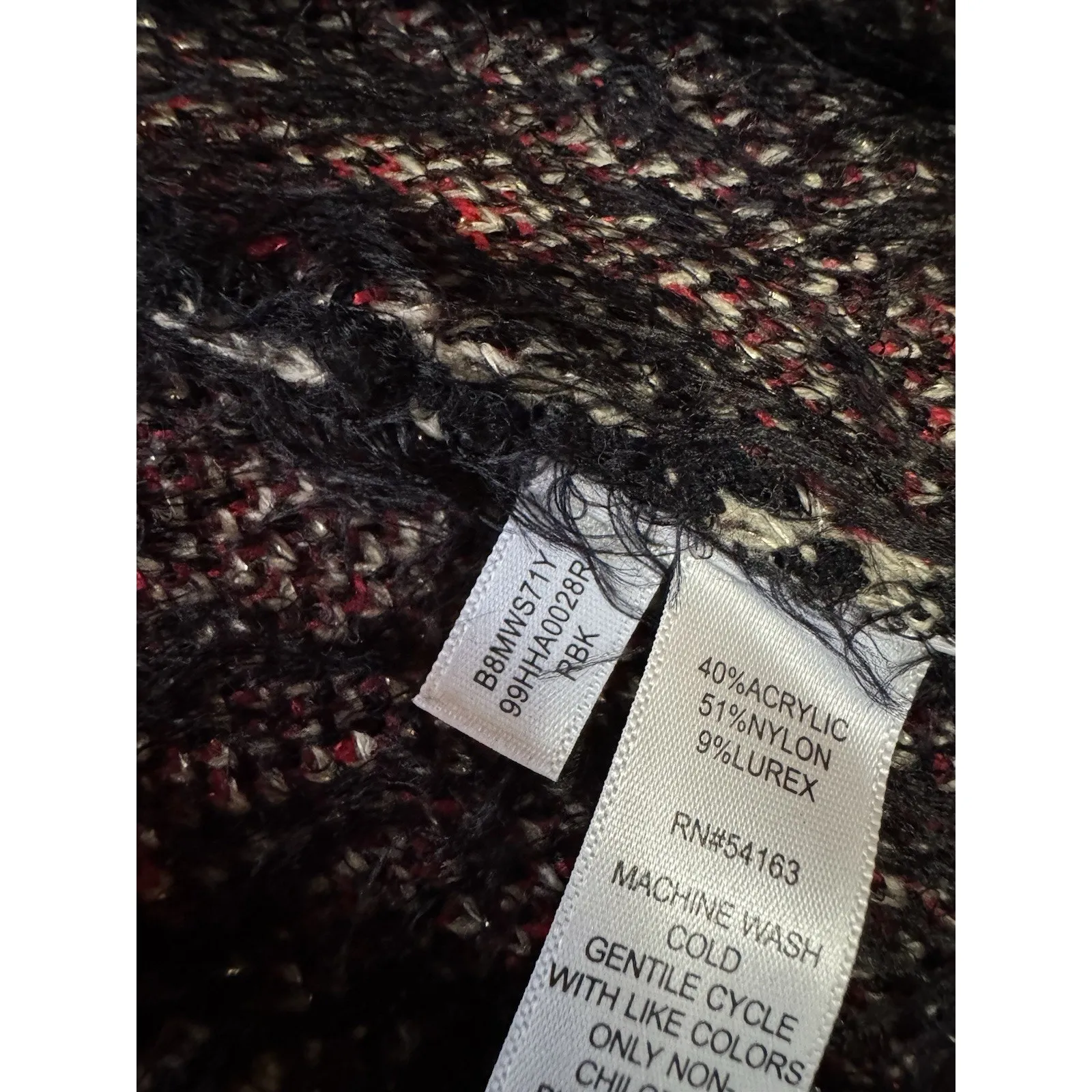 Black Rivet Women Size XL Sleeveless Cardigan Sweater Artsy Winter Holiday City - Image 8