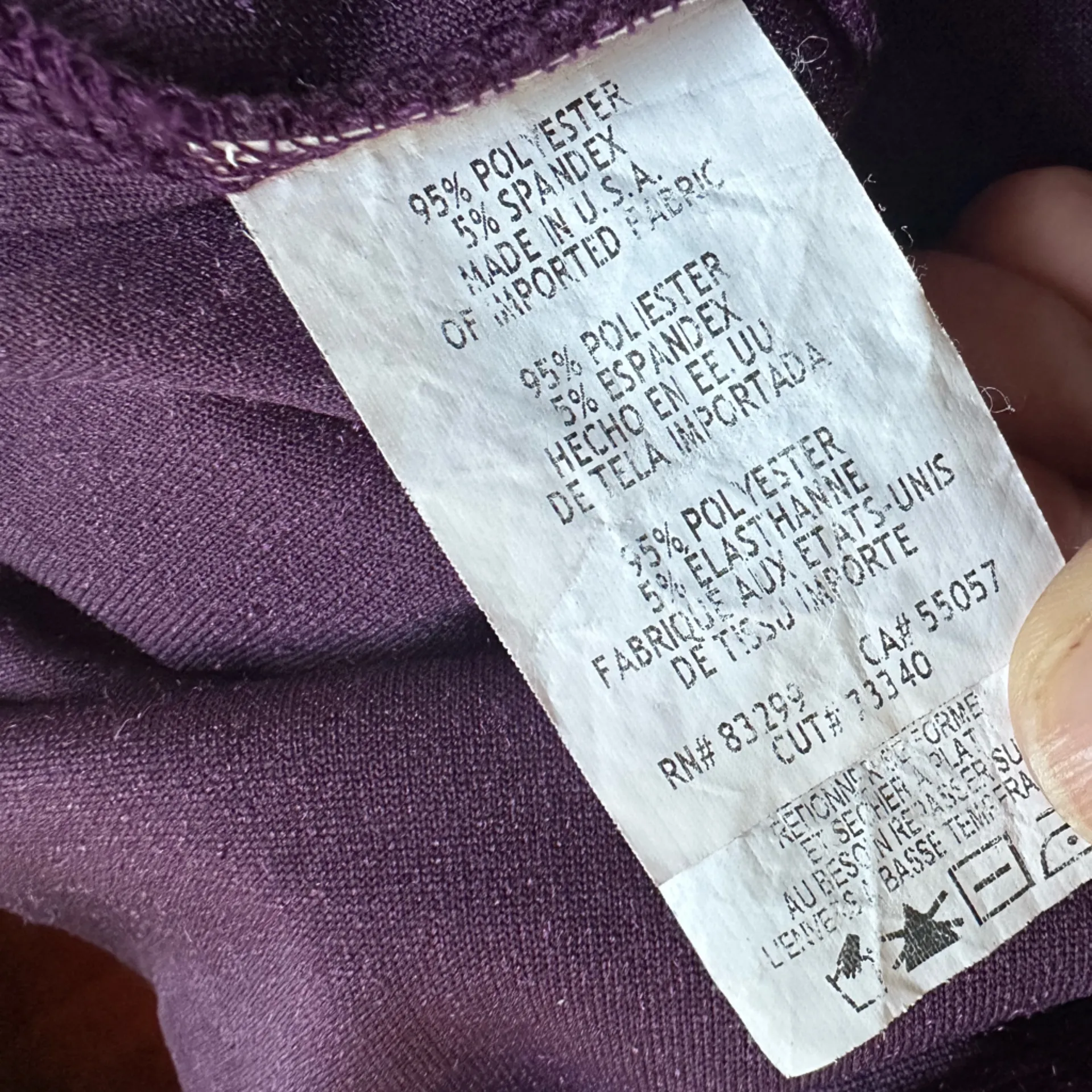 Tiana Crushed Velvet Swing Mini Dress Eggplant Purple Dark Goth Long Sleeve Mock Size 12 - Image 5