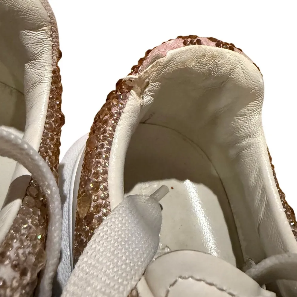 Alexander McQueen Oversized Rhinestone Sneakers Women’s Size 37 US 7 - Image 12