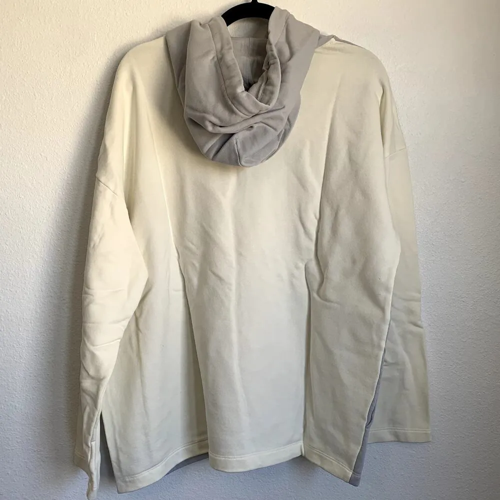 NWT Outdoor Voices Soft Cotton Oversized Hoodie in Dove/Bone - Image 3
