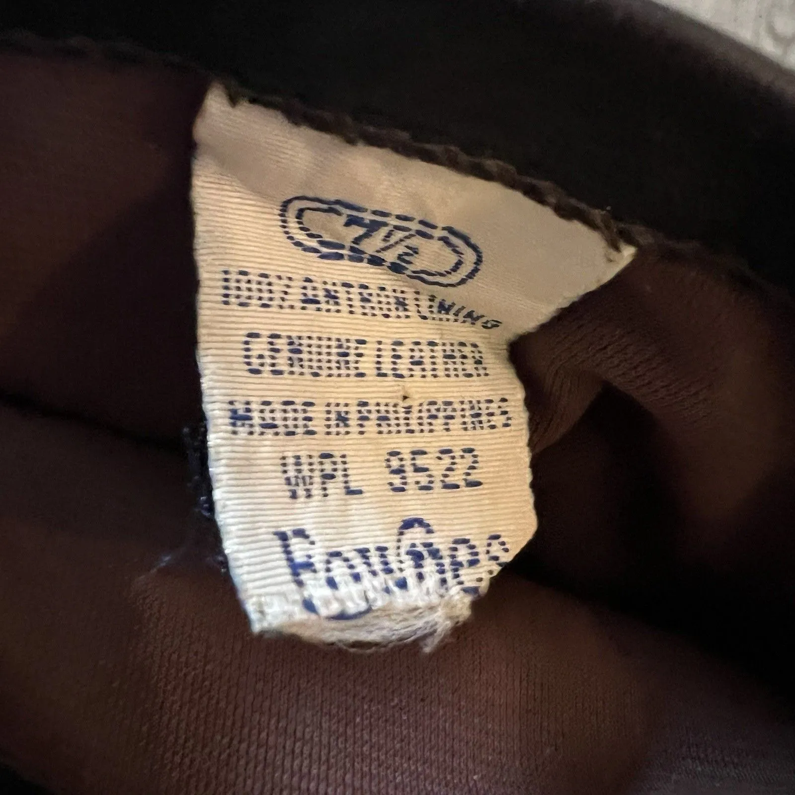 Vintage Women Fownes Leather Gloves 7 1/2 Black - Image 3