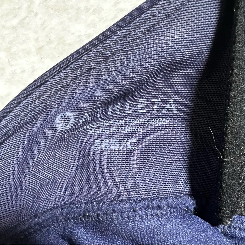 Athleta 36 B/C Navy Aqualuxe Bra Cup 2-Way Tankini - Image 8