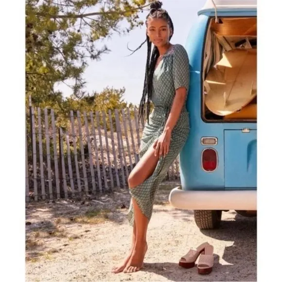 Silk midi dress NEW - Image 2