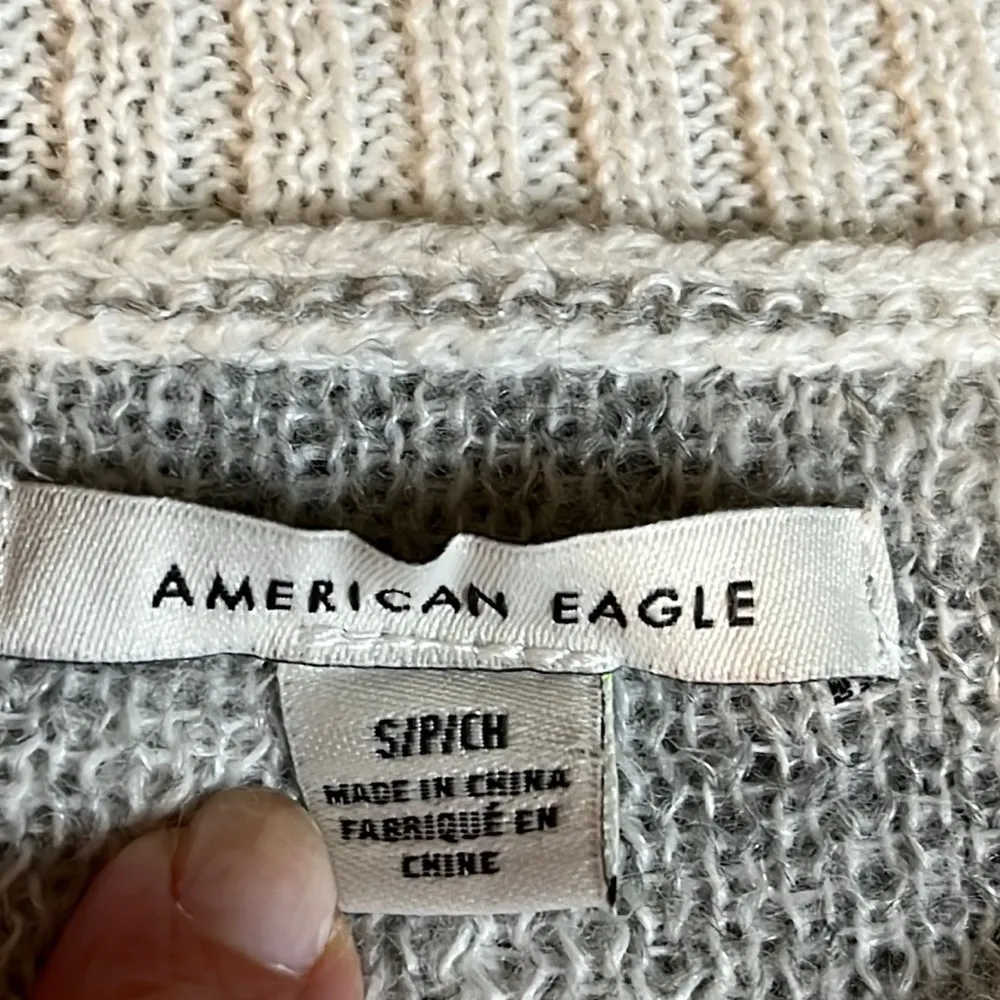 American Eagle Outfitters gray white cheetah print wool blend sweater - Image 5