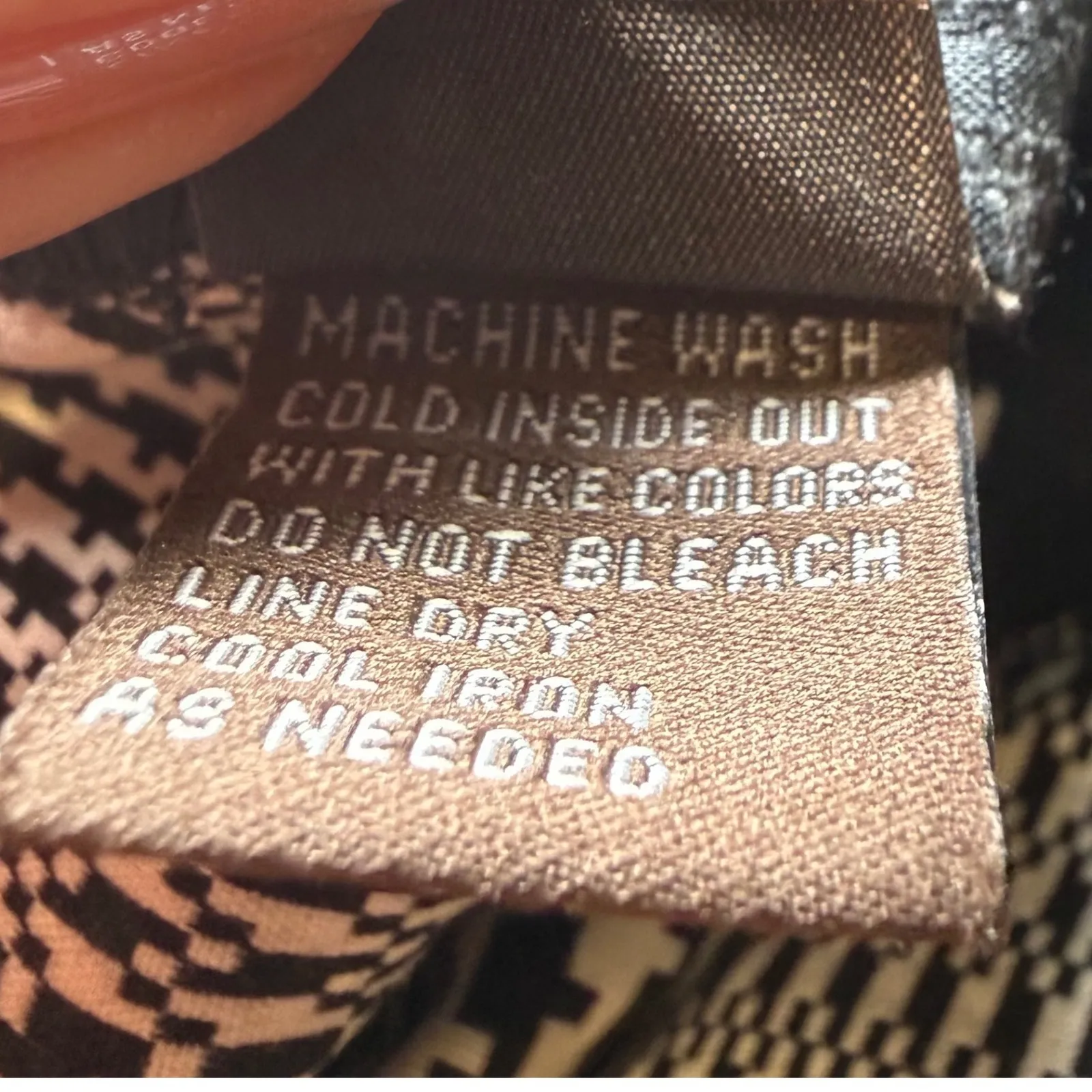 J. McLaughlin Becca Houndstooth Black White Plaid Slim Leg Pants Business Chic 2 - Image 12