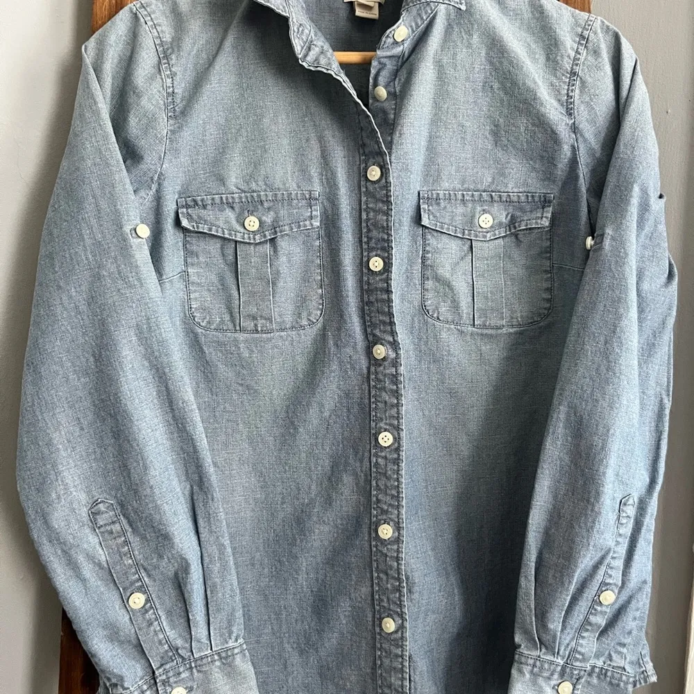 J. Crew Women’s Blue Denim Shirt - Image 2